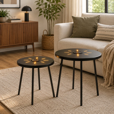 Ensemble de 2 tables d'appoint Borvane