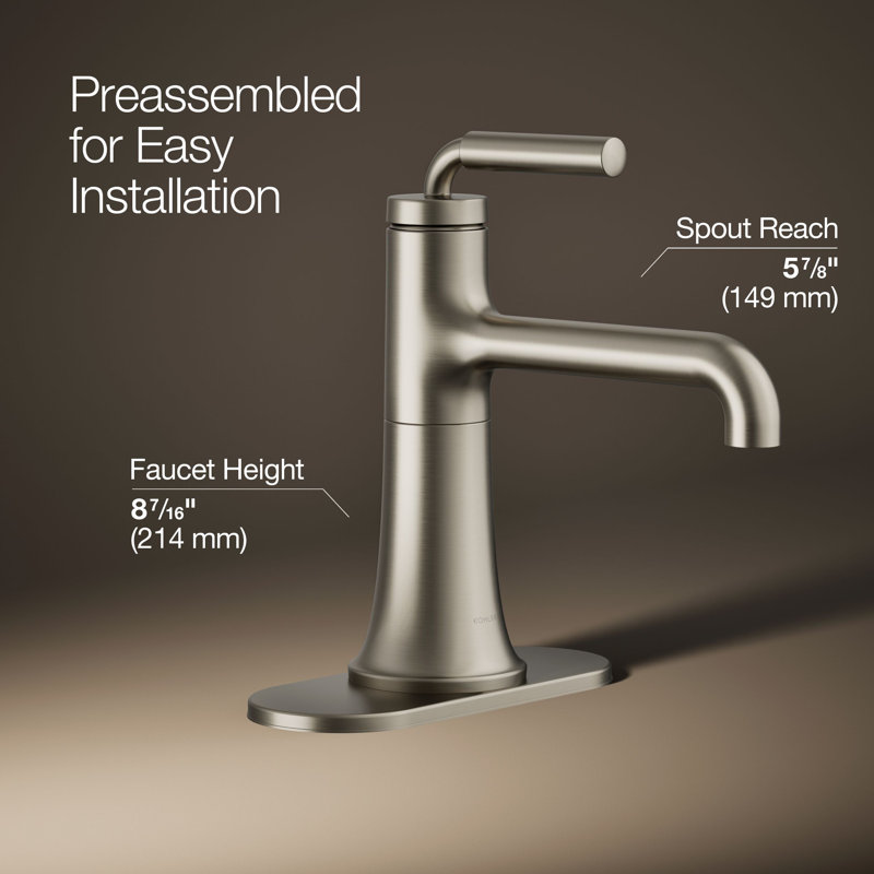 Tone Single-Handle Bathroom Sink Faucet, Gray, 1.2
