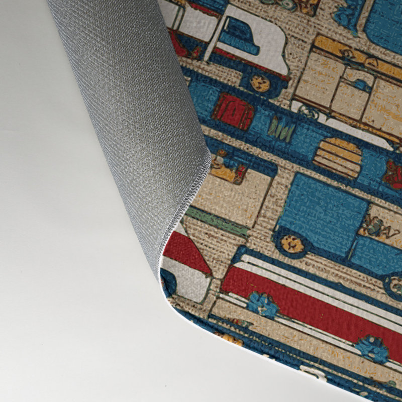 Tapis intérieur et extérieur gris Transport, Rectangle 5 pi x 7 pi