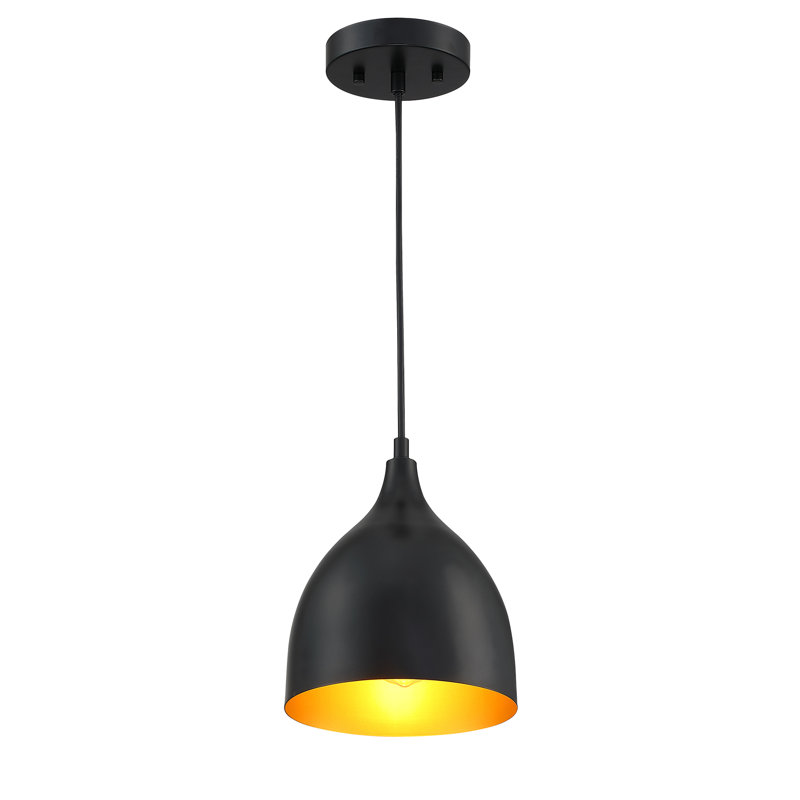 Flemister 1 - Light Matte Black Bell Pendant