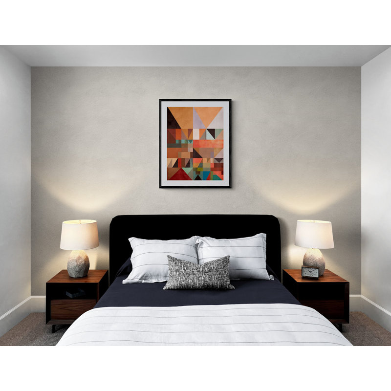 Multiple Triangles Print by Angel Estevez, Black Framed Paper, 31.25" H x 25.25" W