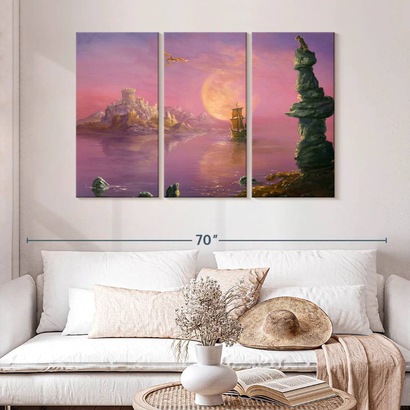 Kelan Moonlit Fantasy Land, 32" H x 50" W
