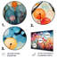 Radiant cascade chromatique - Collages abstraits, art mural en métal MT131659-984856407