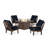 Prairie 5 Piece Multiple Chairs Seating Group with Cushions-88752822-131209910