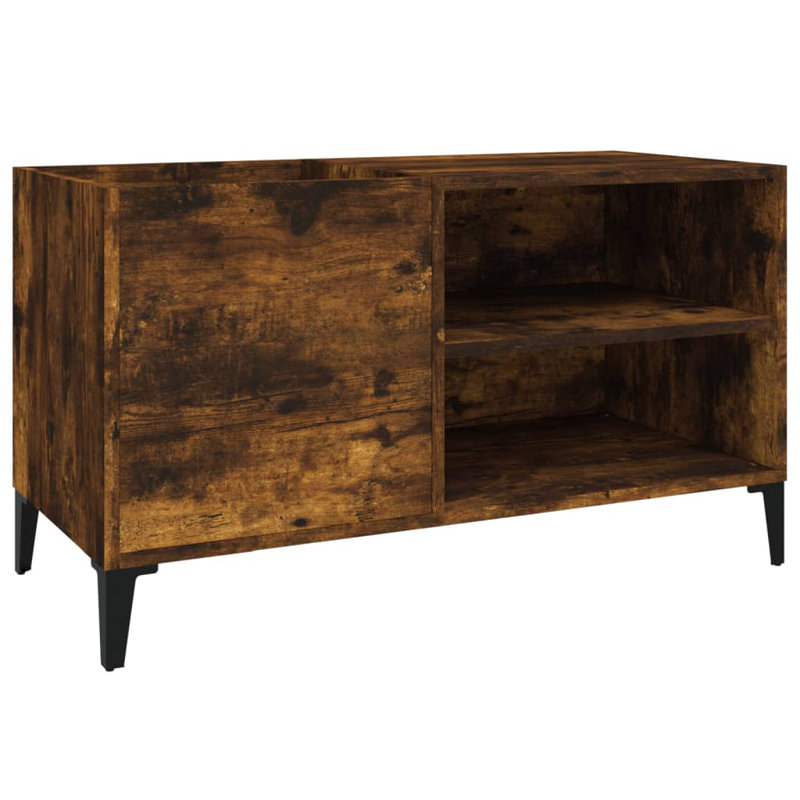 Sahithi 48cm H Media Shelves, Smoked Oak