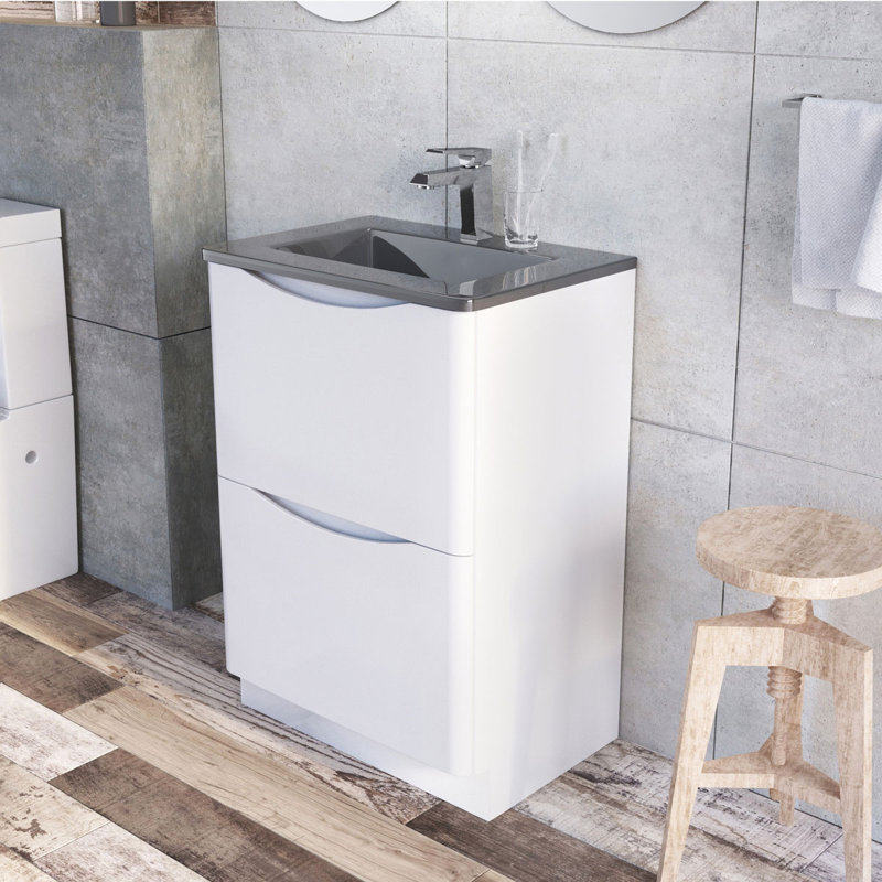 Stanhope 1200mm Double Bathroom Vanity with Integrated Glass Basin