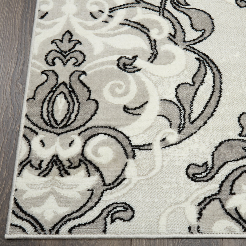 Kallie Damask Indoor Rug, Rectangle 7'9" x 10'2"