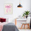 «Pink Bow on Rose Quilt», giclée encadrée par Petal Prints Design-1543075194-1543075199