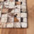 Hernadez Hand Woven Leather/Felted Cloth Geometric Rug in Beige/Brown-501191150