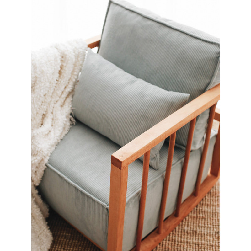 Bina Velvet Wingback Chair
