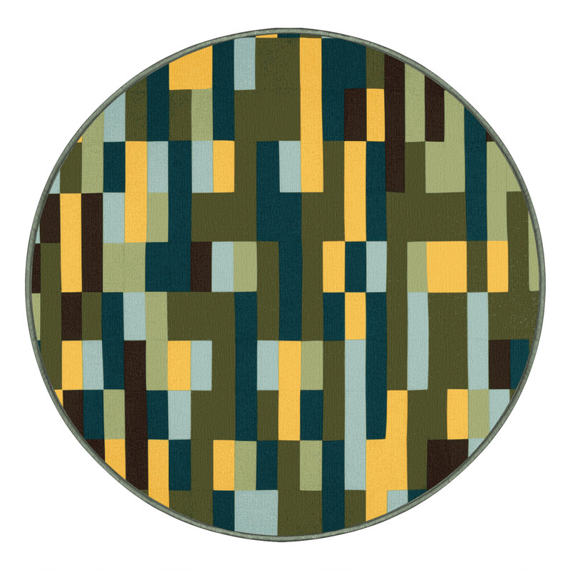 Geomatrix Rug, Round 6'
