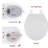 Toilet Seat, Family Toilet Seat with Built In Potty Training Seat, Standard Toilet Seat for Both Adults and Toddlers, Slow Close, Easy to Install & Clean, White and Blue-126175771