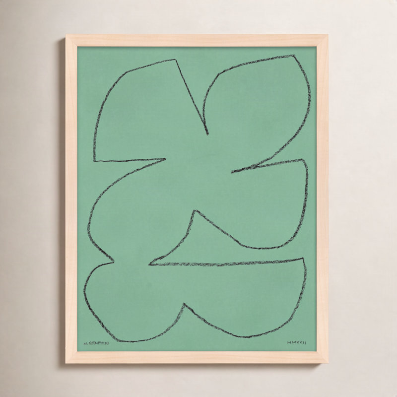 Sage 1 Print by Michael Kempen, 25" H x 20" W x 1.25" D, Maple