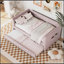 Lit de jour simple rembourré en velours capitonné avec lit gigogne, parfait pour les chambres d'amis et l'espace de couchage supplémentaire-1951807492