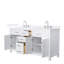 Beckett 66" Freestanding Double Bathroom Vanity with Quartz Top-1798370815-1798370809-1798370811