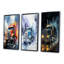 «Semi Truck Midnight Cruiser», 3 pièces sur toile-144070321-144070328