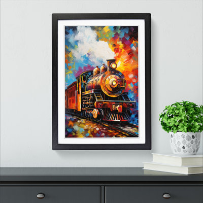 Train Abstract - Framed Print