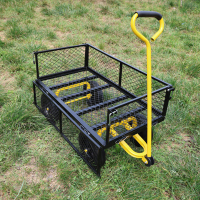 (Solid Wheels Wagon Cart) Solid Wheels Tools Cart Wagon Cart Garden Cart Trucks Make It Easier To Transport Firewood