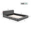 Upholstered Double Bed with Unique Mattress Design-1217427851-1219028952