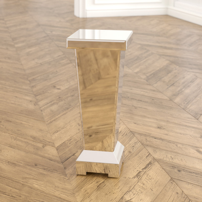 Sofa Side Table for Living Room Furniture, Mirrored Bed Side Table, Telephone End Table, 60cm H X 26cm W X 26cm D