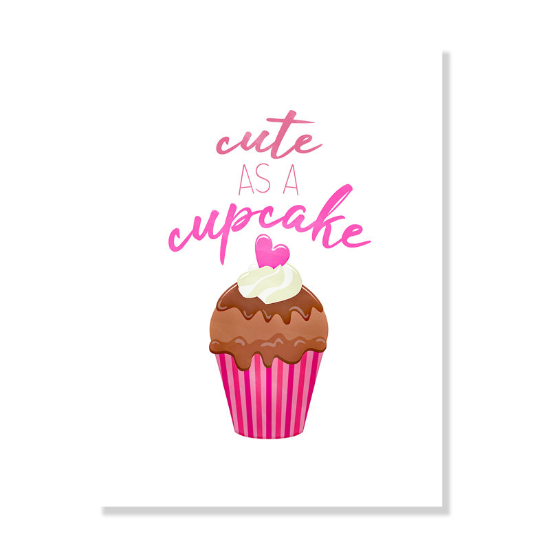 Mignon comme un petit gâteau Mignon comme un petit gâteau, H 16 po x l 12 po x P 1 po, Papier