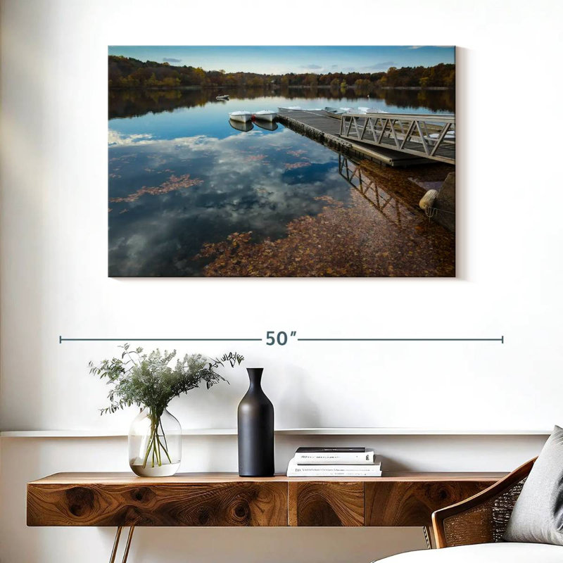 Lac Alvord Lonely Dock, H 26 po x l 39 po