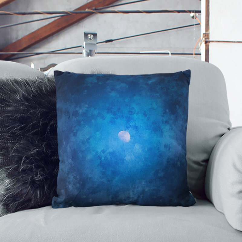 Half Moon Cushion with Filling, 40cm H x 40cm W x 15cm D
