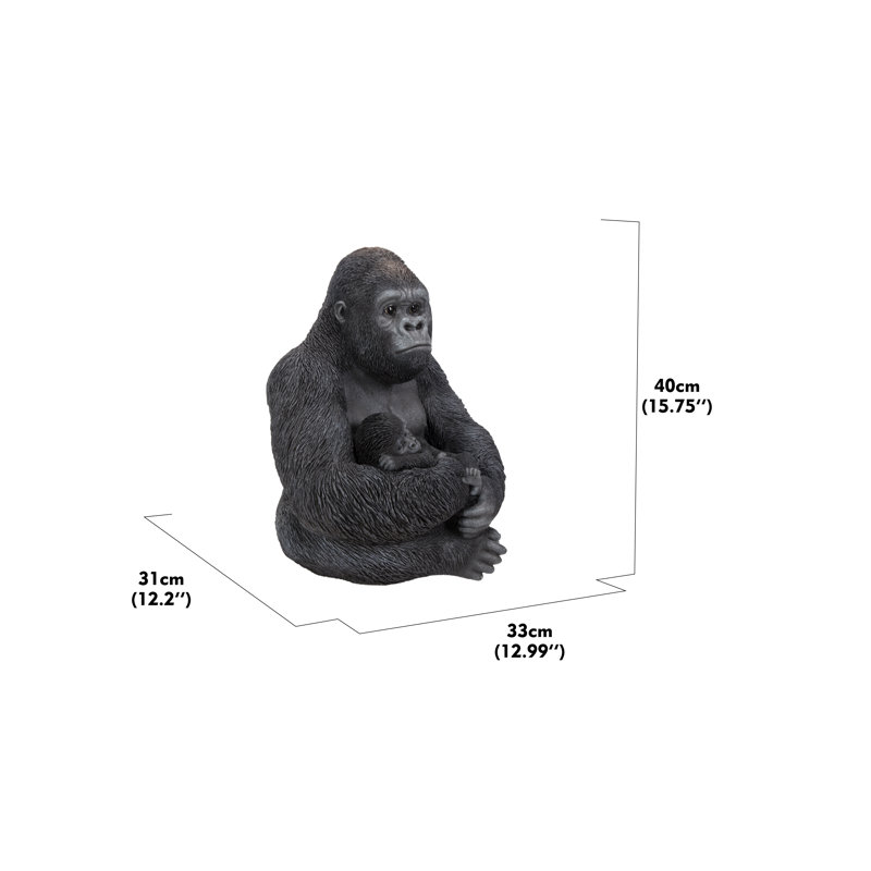 Gorilla Sitting with Baby