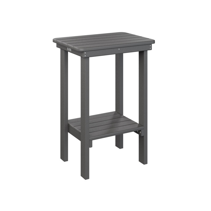 Outdoor Rectangular Counter Table, Smoke Gray