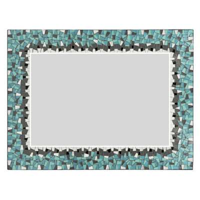 Miroir mural en mosaïque Zorigs
