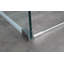 1200mm W x 2000mm H Single Added Frameless Shower Door with Clear Glass