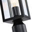 Tête de lampadaire d'extérieur 1 lumière Topawa avec abat-jour en verre transparent Topawa-287395708-287395706
