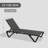 Adjustable Aluminum Pool Lounge Chairs Set Of 2, All-Weather PVC-coated polyester Fabric For Outdoor Relaxation, Dark Gray-680873464
