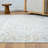Roseau Performance Traditional Light Gray/Blue/Multicolor Floral Rug-607767937