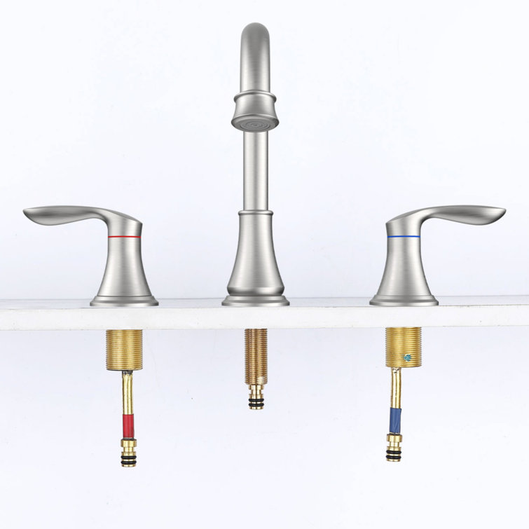 Bathroom faucet with 360 degree turn spout