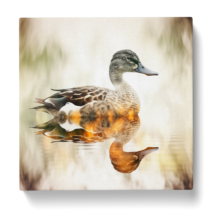 Duck Double Exposure No.2 - Wrapped Canvas