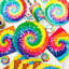 Tie Dye Birthday Party Supplies, 113pcs Tie Dye Party Tableware&Decorations Set