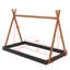 Lit double pleine grandeur avec structure triangulaire