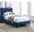 W Adjustable Headboard Bedframe,Velvet Upholstered Youth Bedroom Furniture-2017069505-2017069508