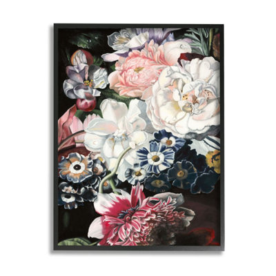 «Vintage Blooming Florals Assorted Baroque Bouquet» par Naomi McCavitt - reproduction d'art