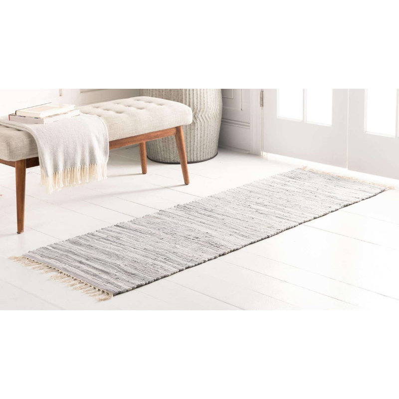 Gwin Cotton Abstract Indoor Rug, Runner 2'2" x 6'7"