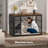 54" Dog Crate Furniture With Foldable Door, Xxl Dog Crates For Large Dogs, Wooden Decorative Dog Cage-1610583153