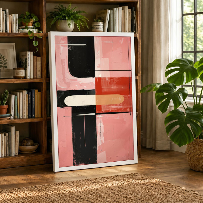 Silence Geometric - Wrapped Canvas, 24x16 - 61.0 x 40.6 cm, White Border