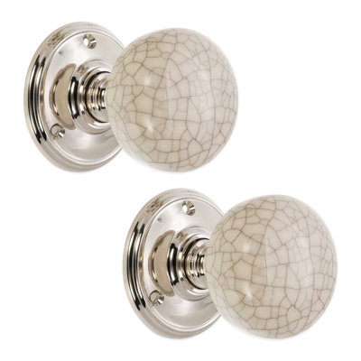 Crackled Porcelain Mortice Door Knob