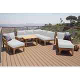 Monterey Outdoor 10 - Piece Teak Conversation Set
