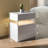 Modern LED Nightstand With 3 Drawers - Bedside Table With Soft Glow Lighting-1284056835