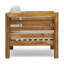 Fauteuil club beige - Bois et coussins imperméables pour l'extérieur avec