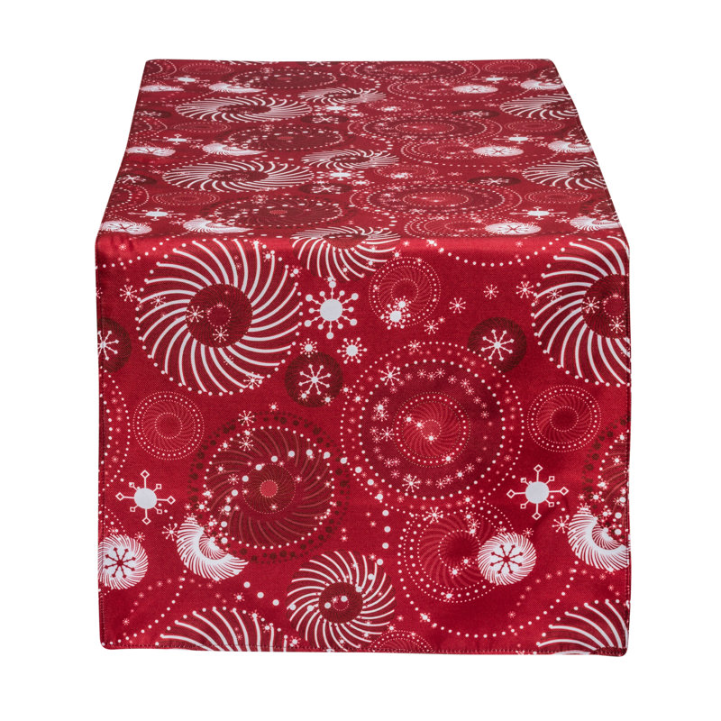 Chemin de table Santiago, L 53 po x l 19,5 po, Rouge