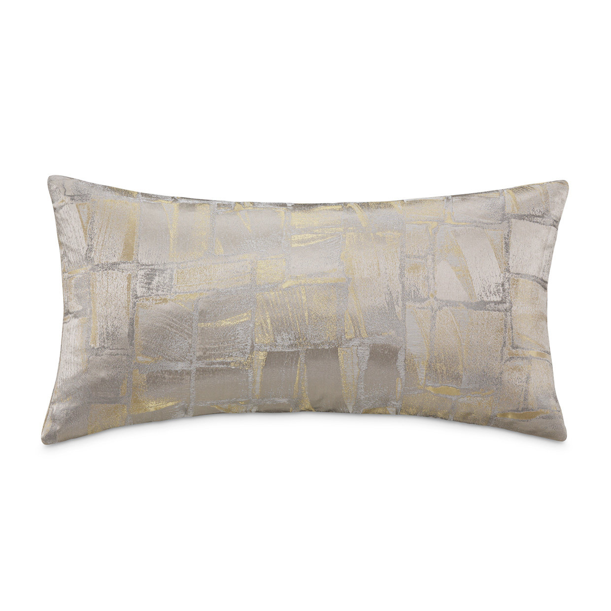 Ferrara Geometric Feather Reversible Throw Pillow