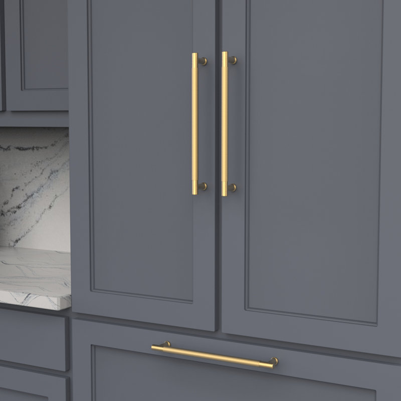 Verge Bar / Handle Pull, Brushed Golden Brass
